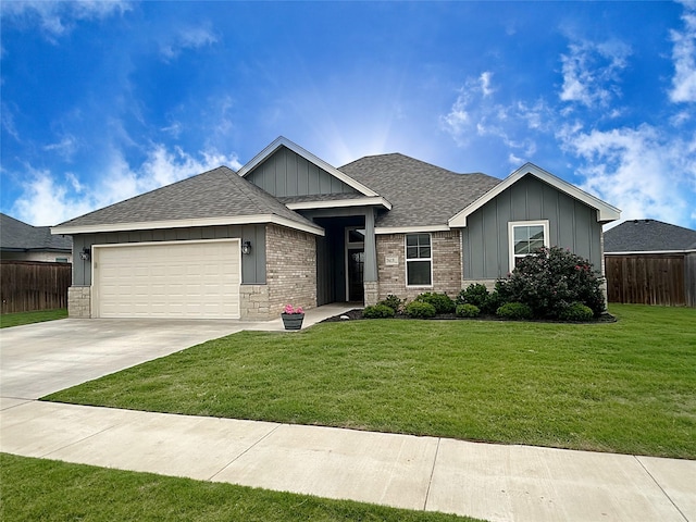 7415 Morning Glory Rd, Abilene, TX 79602 - ranch-style home featuring board and batten siding, an attached garage, driveway, and a shingled roof