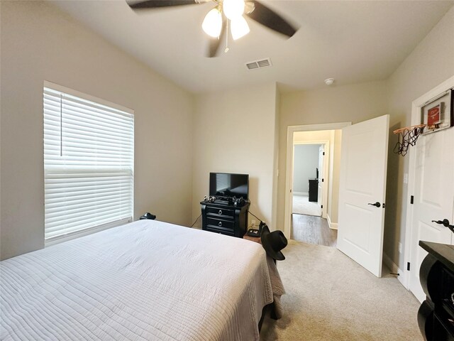 7415 Morning Glory Rd, Abilene, TX 79602 - bedroom with carpet and a ceiling fan