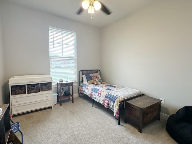 7415 Morning Glory Rd, Abilene, TX 79602 - carpeted bedroom with baseboards and ceiling fan
