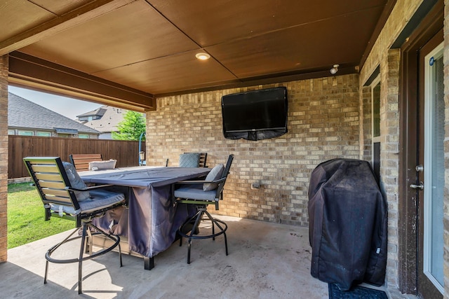 3204 Peacock Ln, Celina, TX 75009 - view of patio with outdoor dining area and grilling area