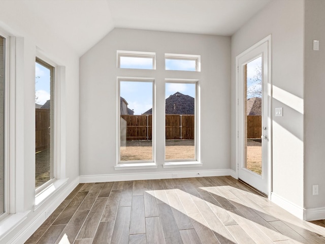 1423 Daisy Corner Dr, Celina, TX 75078 - unfurnished sunroom with healthy amount of natural light and vaulted ceiling