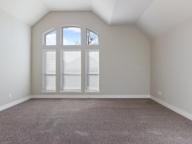 1423 Daisy Corner Dr, Celina, TX 75078 - bonus room with carpet flooring, lofted ceiling, and baseboards
