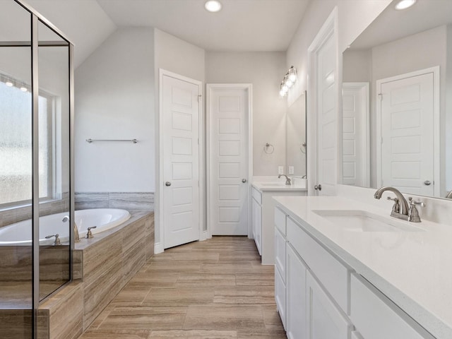 1423 Daisy Corner Dr, Celina, TX 75078 - full bath with a bath, vanity, and recessed lighting