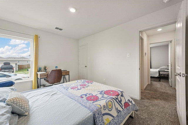 13713 Beaverhead St, Ponder, TX 76259 - bedroom with carpet, recessed lighting, and baseboards