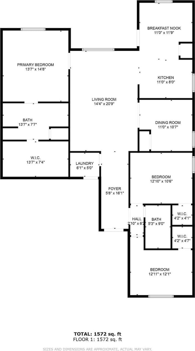 13713 Beaverhead St, Ponder, TX 76259 - home floor plan