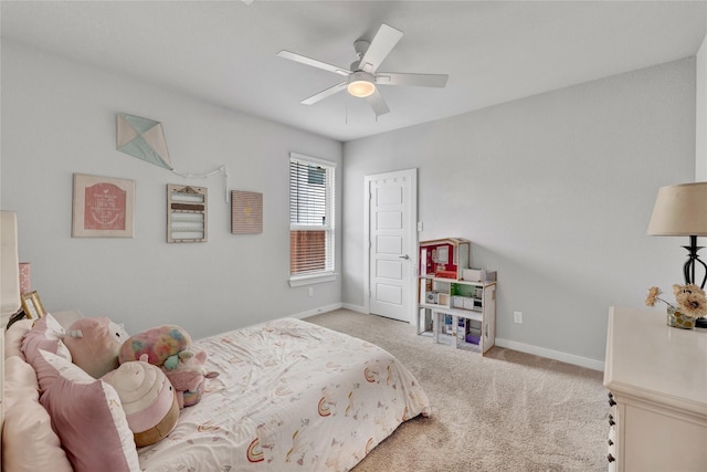 14521 Home Trl, Fort Worth, TX 76262 - bedroom featuring carpet, baseboards, and ceiling fan