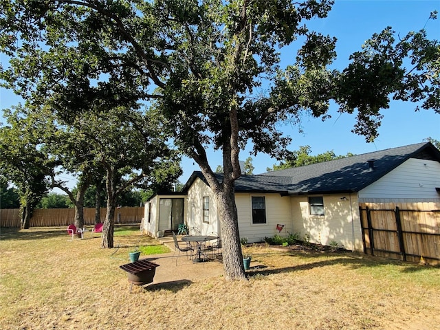 view of rear view of property