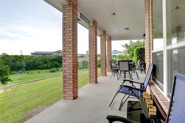 7300 Bishop Ct, Fort Worth, TX 76179 - view of patio featuring outdoor dining space