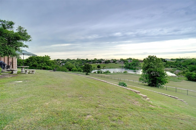 7300 Bishop Ct, Fort Worth, TX 76179 - view of yard featuring a water view