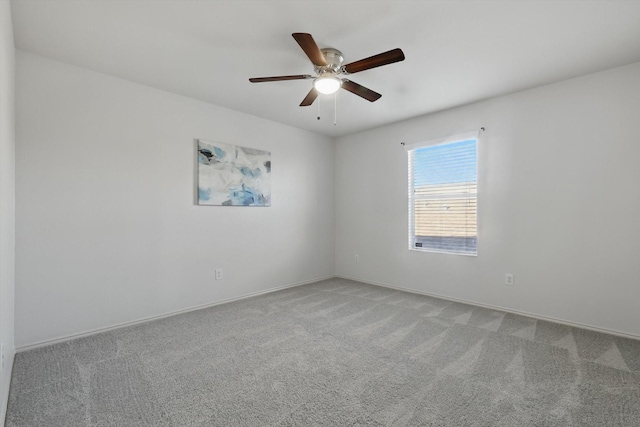 4800 Blue Top Dr, Fort Worth, TX 76179 - empty room with light carpet, a ceiling fan, and baseboards