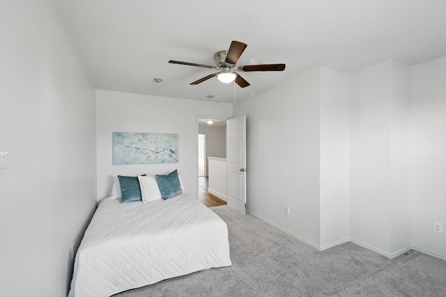 4800 Blue Top Dr, Fort Worth, TX 76179 - carpeted bedroom with a ceiling fan