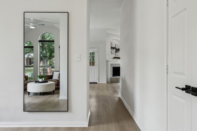 12306 Ark Rd, Frisco, TX 75035 - corridor featuring wood finished floors and baseboards