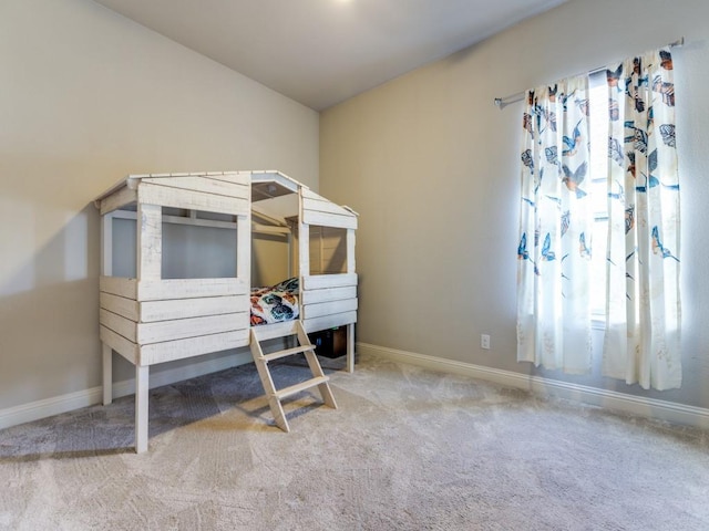 4400 Bristleleaf Ln, Prosper, TX 75078 - bedroom with carpet, baseboards, and vaulted ceiling