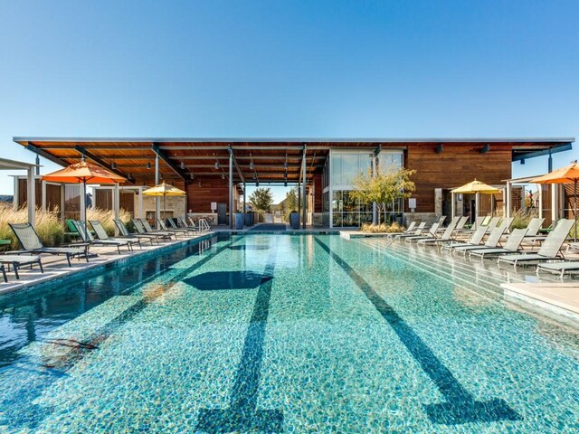 4400 Bristleleaf Ln, Prosper, TX 75078 - community pool featuring a patio