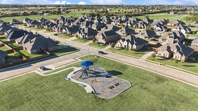 aerial perspective of suburban area
