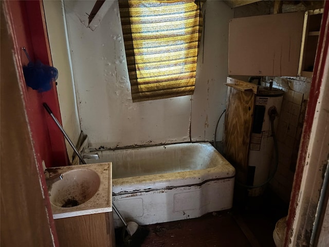 full bath featuring a bathtub and vanity