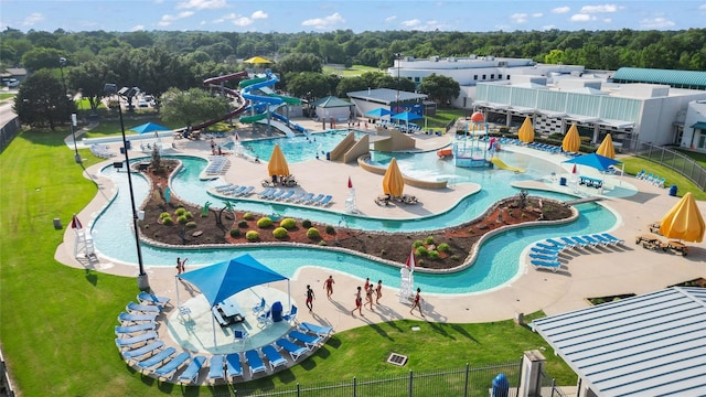424 Stonewall Dr, Euless, TX 76039 - bird's eye view of a pool