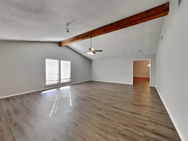 16 Stone Ct, Lakeside, TX 76108 - unfurnished living room with wood finished floors, a ceiling fan, baseboards, and a textured ceiling