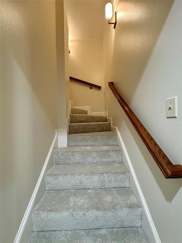 723 Dumaine Dr, Bossier City, LA 71111 - stairs featuring baseboards