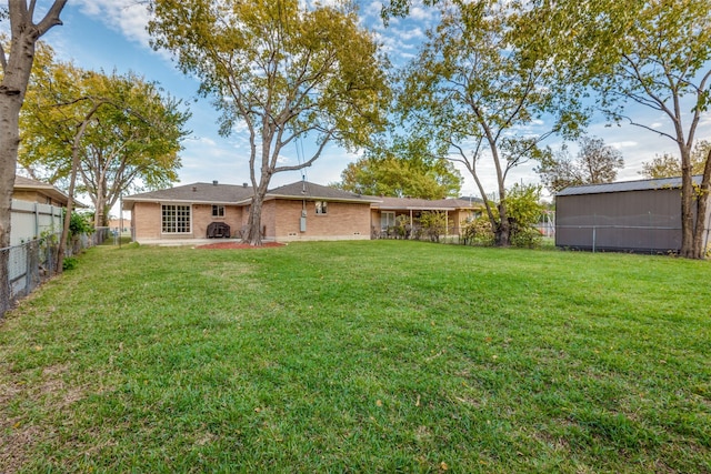 1859 Greendale Dr, Dallas, TX 75217 - view of yard with a patio
