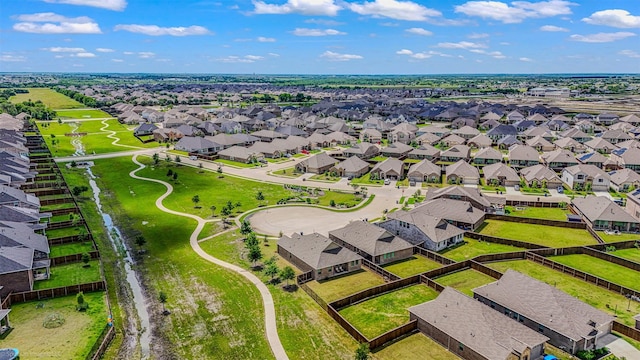 aerial view of residential area