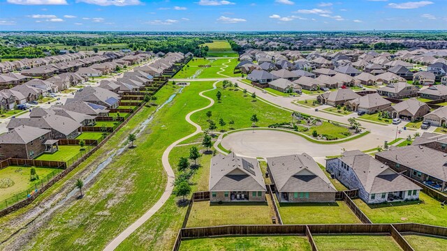 aerial perspective of suburban area