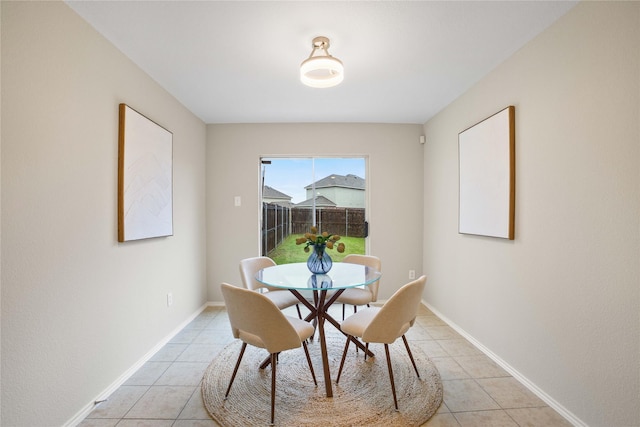 3513 San Lucas Ln, Denton, TX 76208 - dining area with light tile patterned floors and baseboards