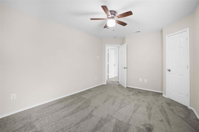 3513 San Lucas Ln, Denton, TX 76208 - carpeted empty room featuring baseboards and ceiling fan