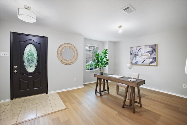 3513 San Lucas Ln, Denton, TX 76208 - foyer featuring wood finished floors and baseboards