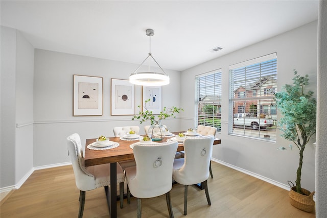 3513 San Lucas Ln, Denton, TX 76208 - dining space featuring light wood-type flooring and baseboards