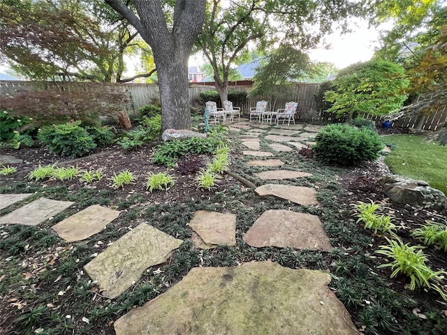 321 Fairway Meadows Dr, Garland, TX 75044 - fenced backyard with a patio
