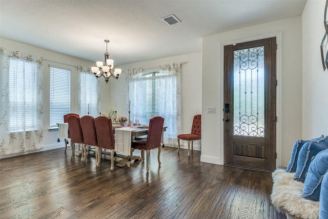 1839 Tuscany Dr, Mclendon Chisholm, TX 75032 - entryway with a chandelier, hardwood / wood-style floors, and baseboards