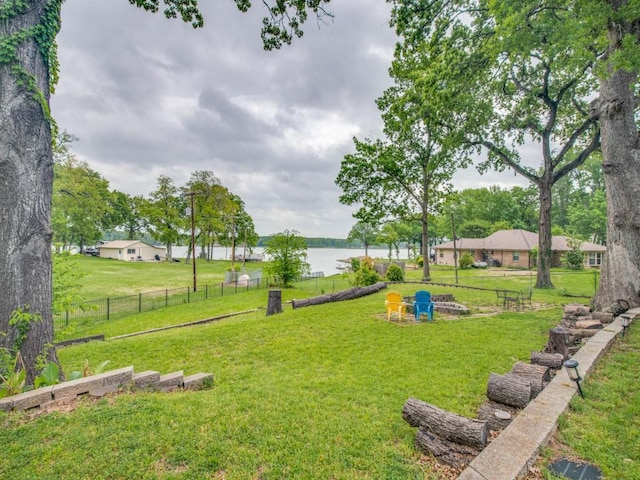 467 Old Mill Ln, East Tawakoni, TX 75472 - view of yard featuring a water view