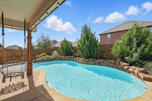 1837 Sebright Trl, Fort Worth, TX 76052 - view of pool with a fenced backyard