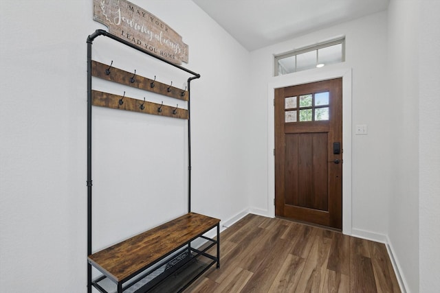 1837 Sebright Trl, Fort Worth, TX 76052 - mudroom with dark wood-type flooring and baseboards