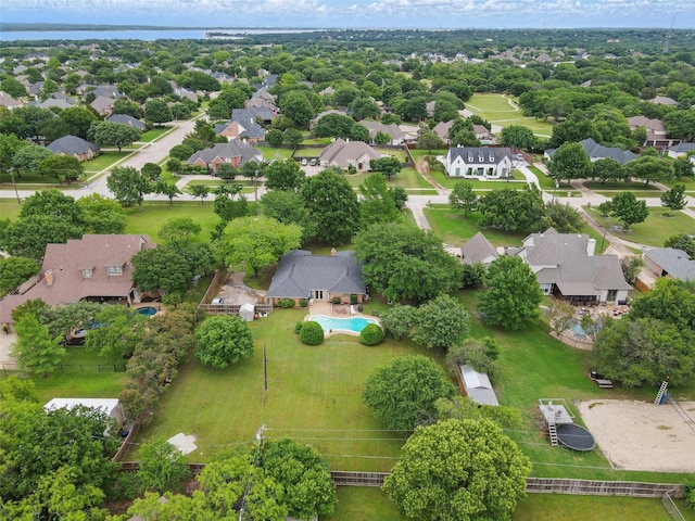 2606 N Carroll Ave, Southlake, TX 76092 - aerial perspective of suburban area with a pool area
