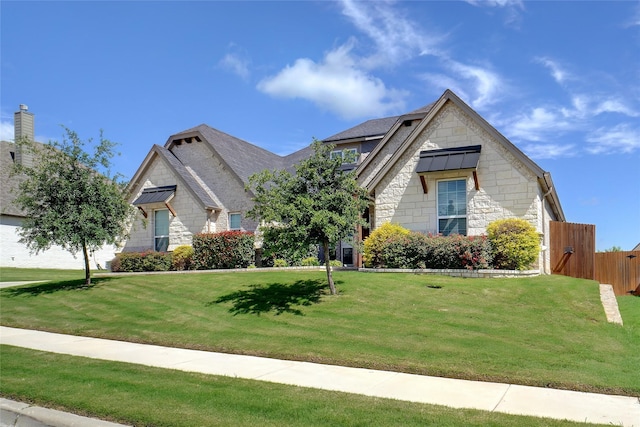 1456 Silent Springs Dr, Fort Worth, TX 76052 - view of front facade with stone siding