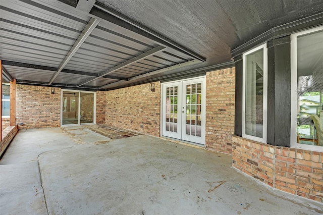 view of patio / terrace with french doors