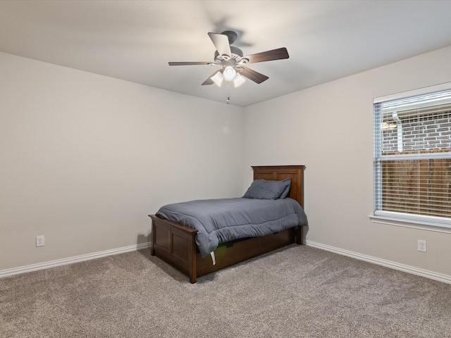 1713 Victoria Dr, Fort Worth, TX 76131 - bedroom with light carpet, baseboards, and a ceiling fan