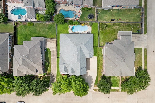 509 Wentworth Ln, Murphy, TX 75094 - aerial view of residential area with a pool area