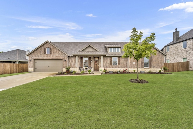 208 Beechcraft Ct, Caddo Mills, TX 75135 - view of front facade featuring brick siding, concrete driveway, a garage, and roof with shingles
