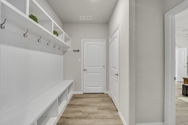 208 Beechcraft Ct, Caddo Mills, TX 75135 - mudroom with light wood-style flooring and baseboards
