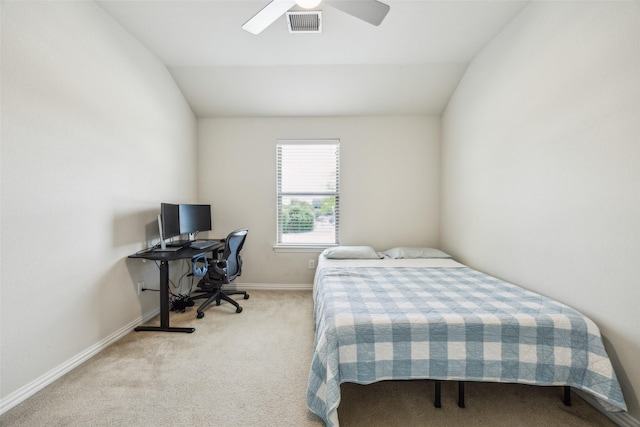 6552 Federal Hall St, Plano, TX 75023 - bedroom with vaulted ceiling, carpet, a ceiling fan, and baseboards
