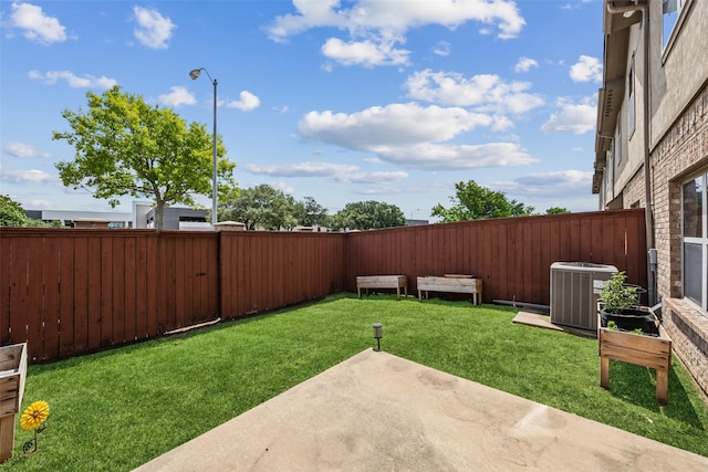 6552 Federal Hall St, Plano, TX 75023 - view of yard featuring cooling unit and a patio area