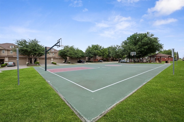 6552 Federal Hall St, Plano, TX 75023 - view of sport court with community basketball court and a lawn