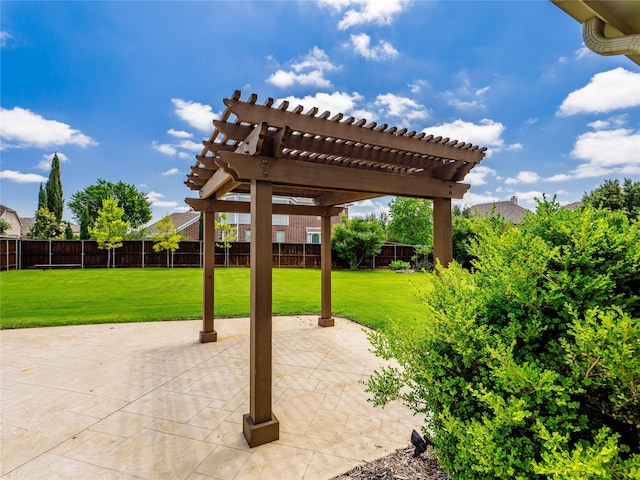 1413 Prairie Dr, Carrollton, TX 75007 - view of patio / terrace with a pergola