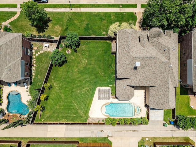 1413 Prairie Dr, Carrollton, TX 75007 - drone / aerial view of a pool area