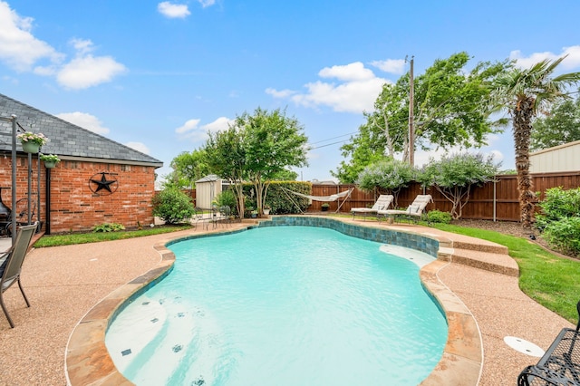 1820 Lacey Oak Ln, Keller, TX 76248 - view of swimming pool with a fenced backyard and a patio area