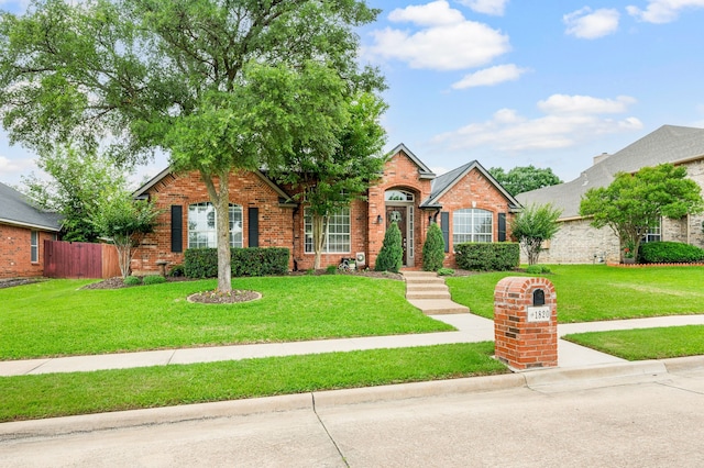 1820 Lacey Oak Ln, Keller, TX 76248 - view of front facade with brick siding