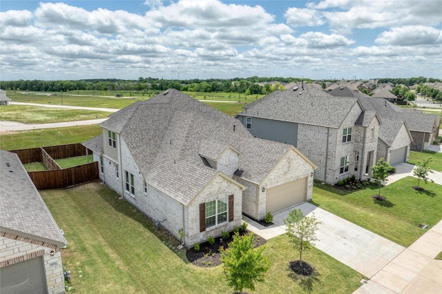 aerial perspective of suburban area